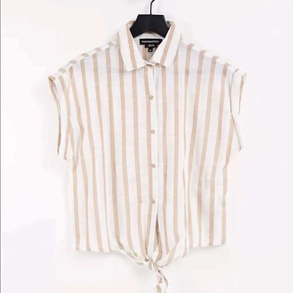 Wednesday's Girl shirt with tie front